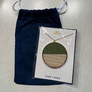 Green and Cream Necklace